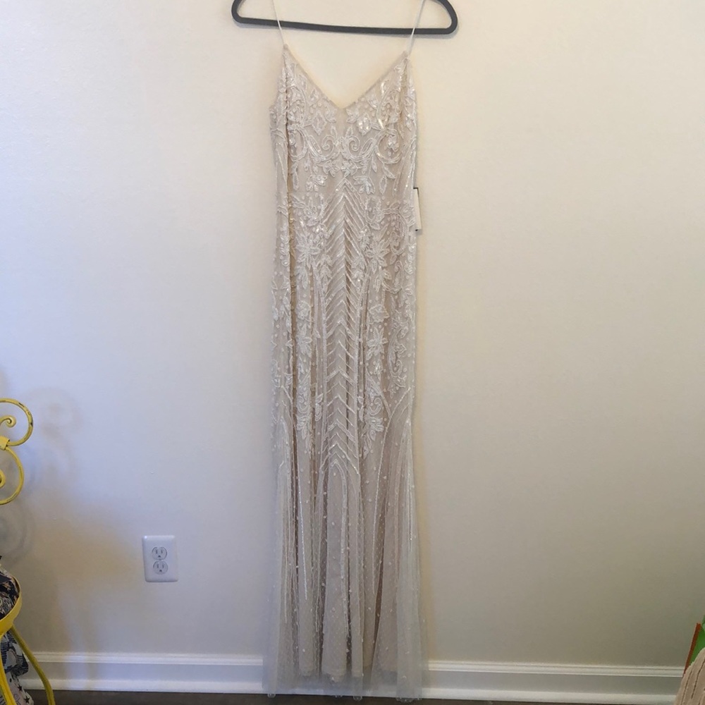 Adrianna Papell Beaded Wedding Dress